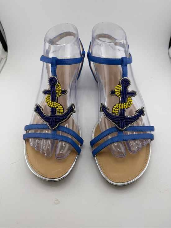 Talbots Shoes - Talbots Anchor Beaded T-Strap Sandals 7.5